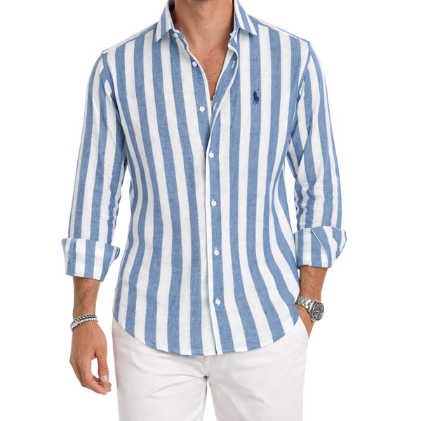 Everyday Classic Striped Button Shirt