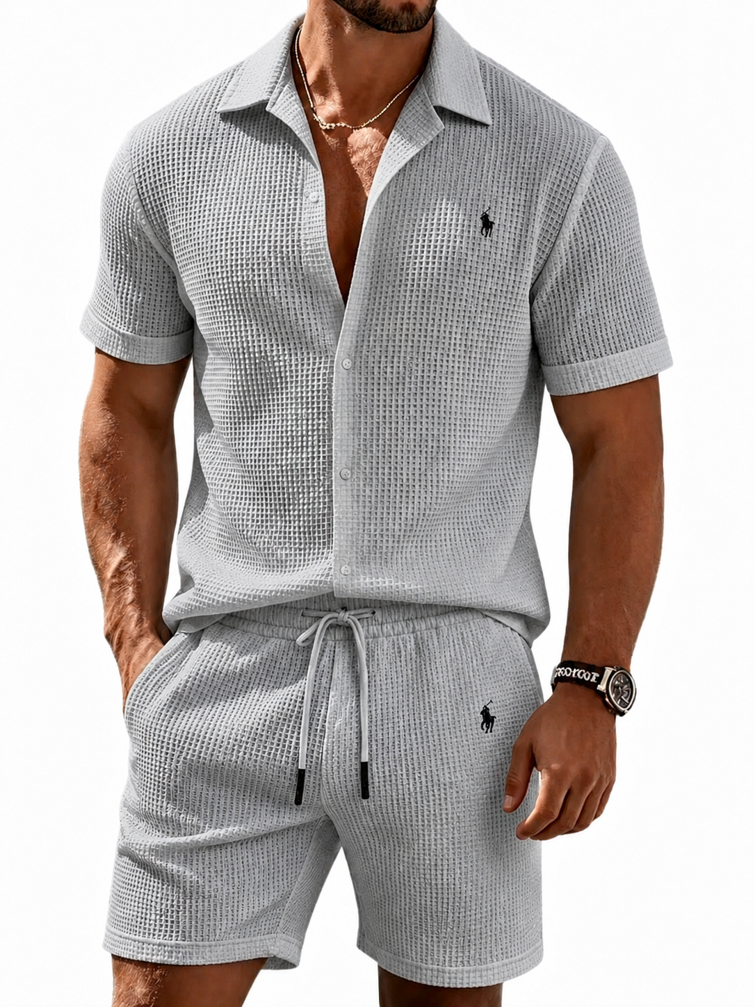 Coastal Waffle Knit Resort Set