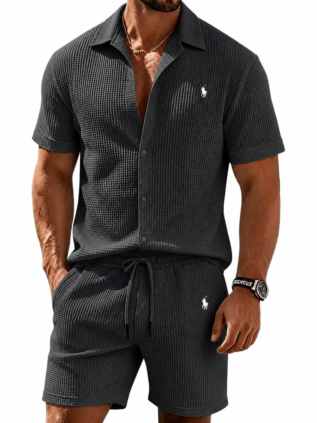 Coastal Waffle Knit Resort Set