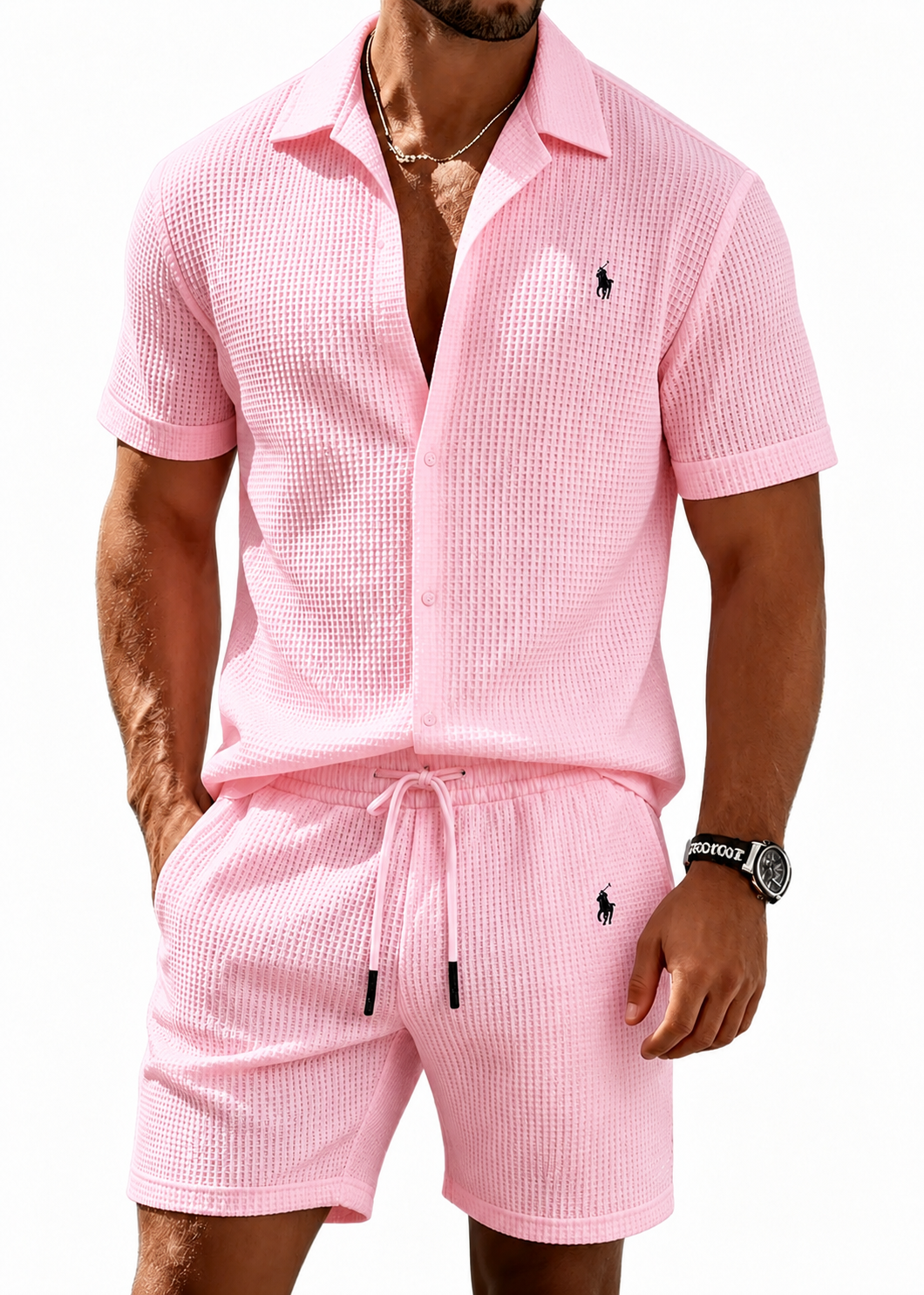 Coastal Waffle Knit Resort Set